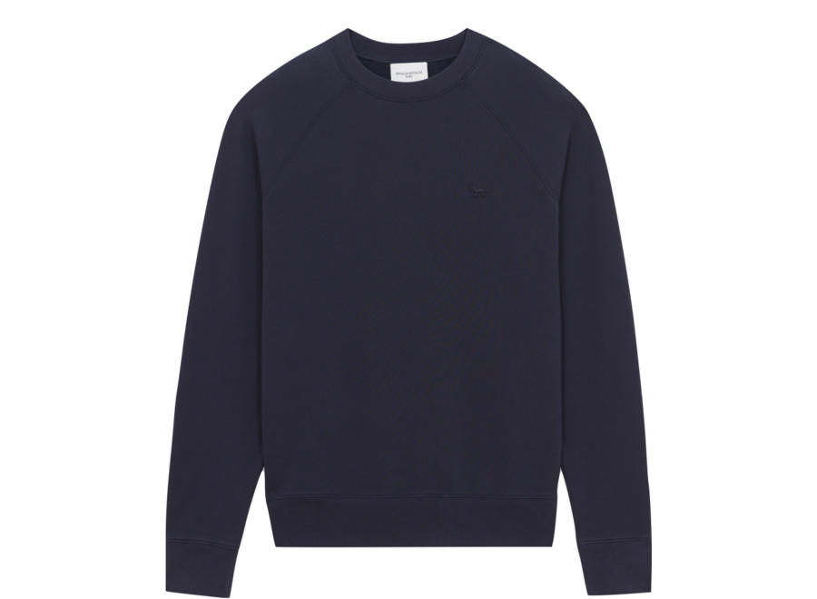 Tonal Fox Patch Clean Sweatshirt - Navy