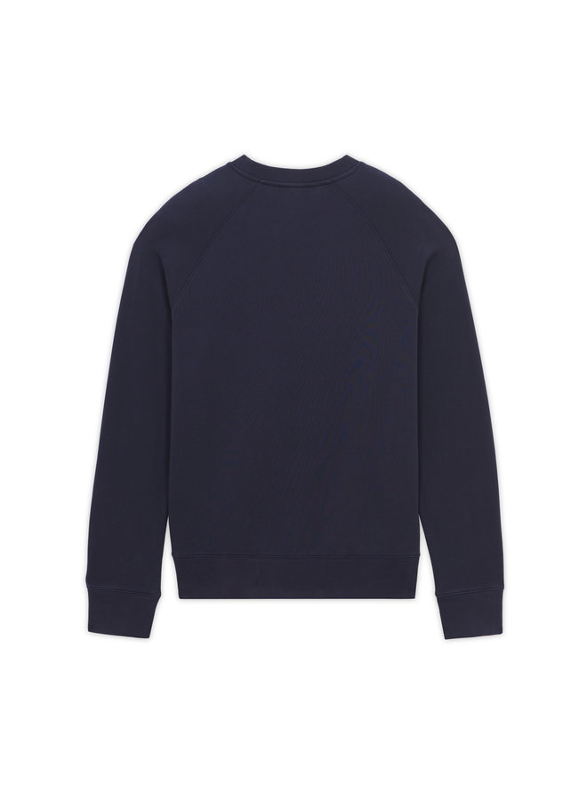 Tonal Fox Patch Clean Sweatshirt - Navy