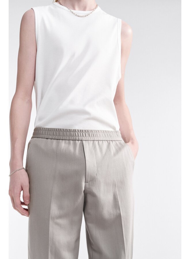 Terry Linen Trouser – Light Taupe