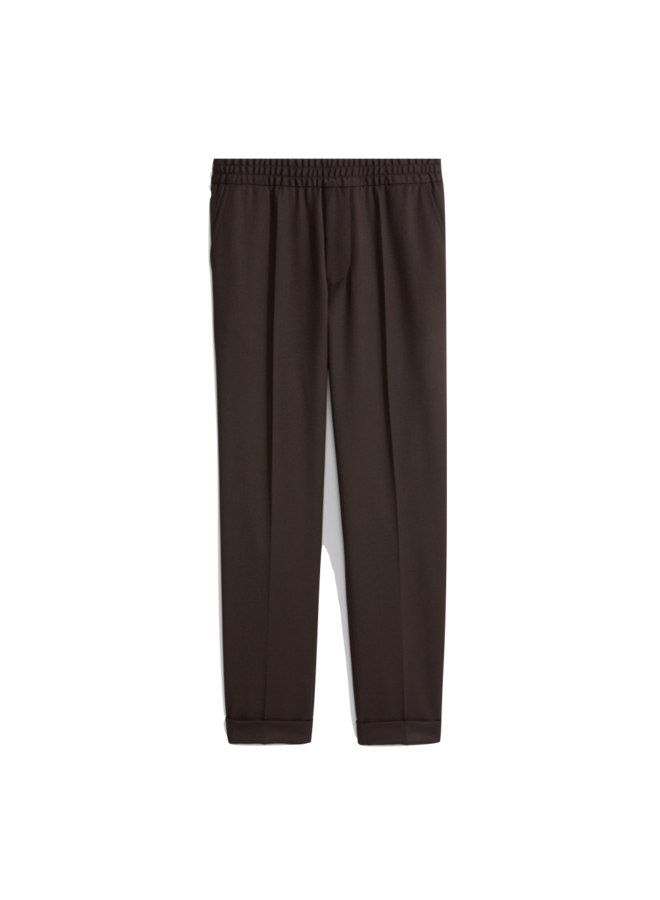 Terry Cropped Trousers - Dark Brown