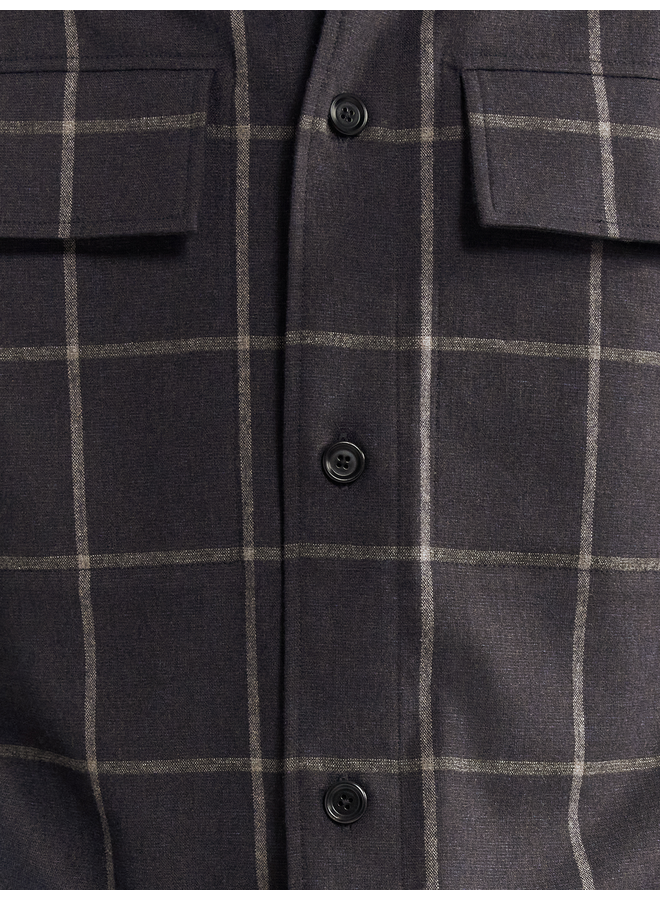 Remy Check Overshirt - Navy Check