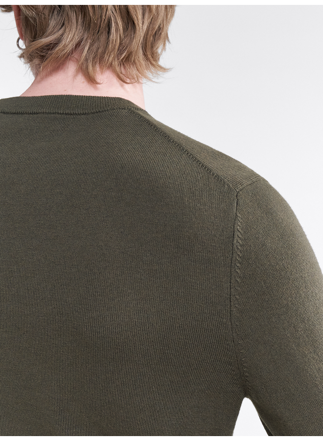 Cotton Merino Sweater - Dark Fores