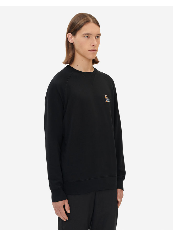 Dressed Fox Patch Classic Sweatshirt - Black