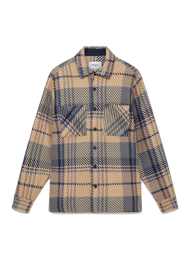 Whiting Overshirt Spear - Check Navy Multi