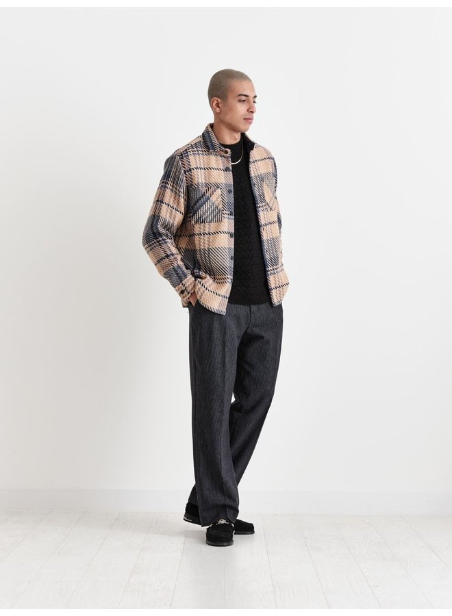 Whiting Overshirt Spear - Check Navy Multi