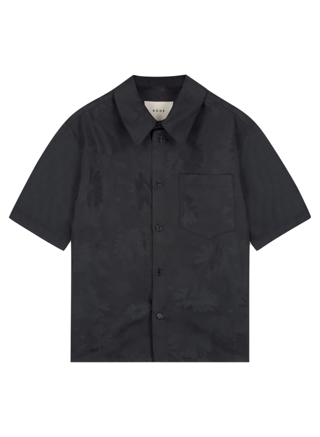 Floral Jacquard Shirt - Black Jacquard