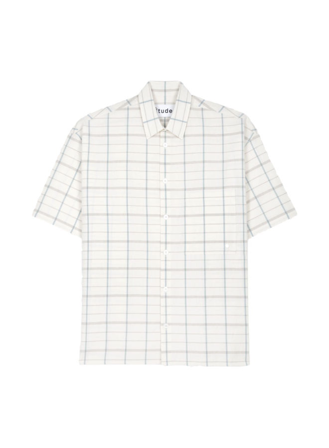 Illusion SS Shirt - Off White Check