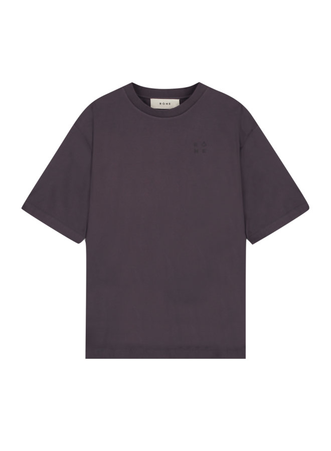Mercerized Cotton T-Shirt - Anthra