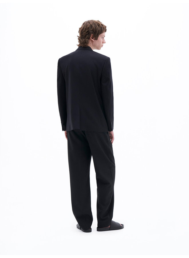 Tailored Wool Blazer - Black