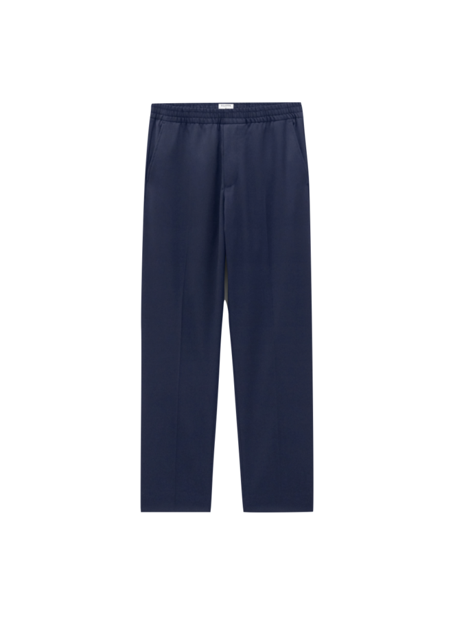 Relaxed Wool Trousers - French Nav