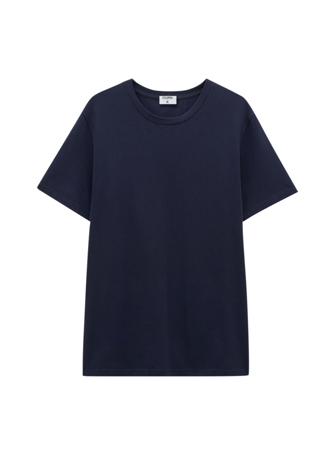 Stretch Cotton T-Shirt – Navy