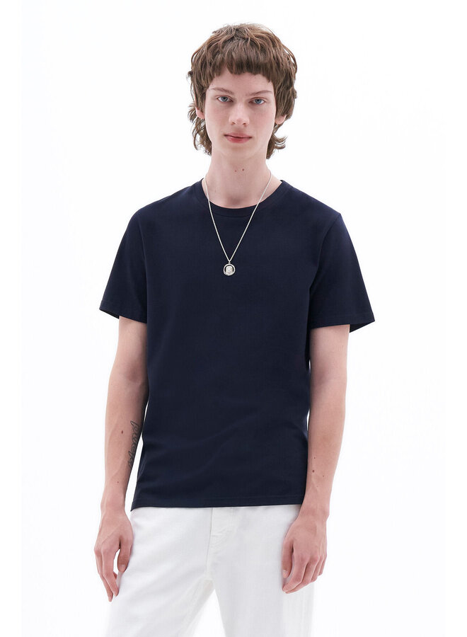 Stretch Cotton T-Shirt – Navy