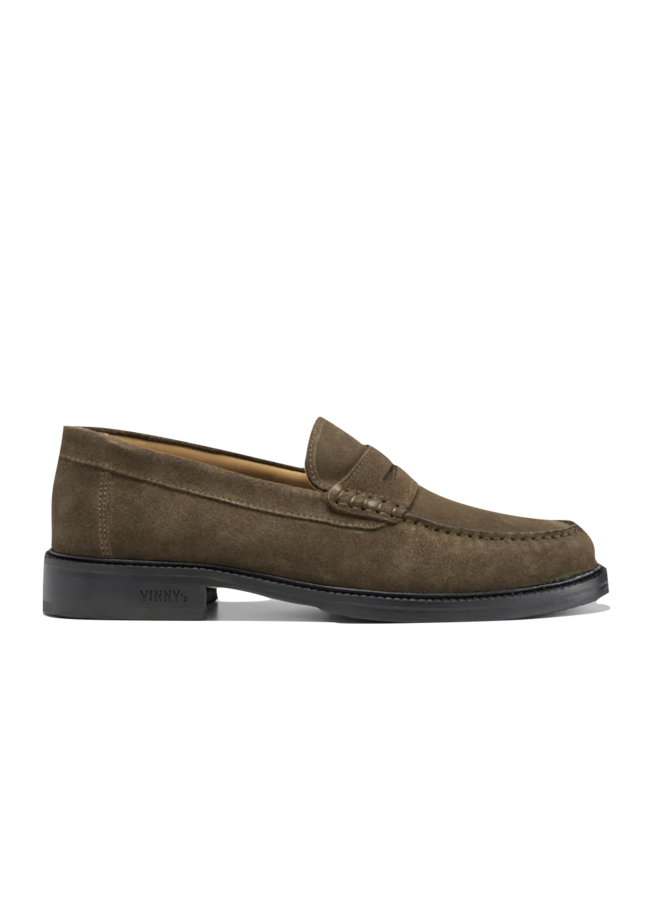 Yardee Mocassin Loafer - Suede Olive