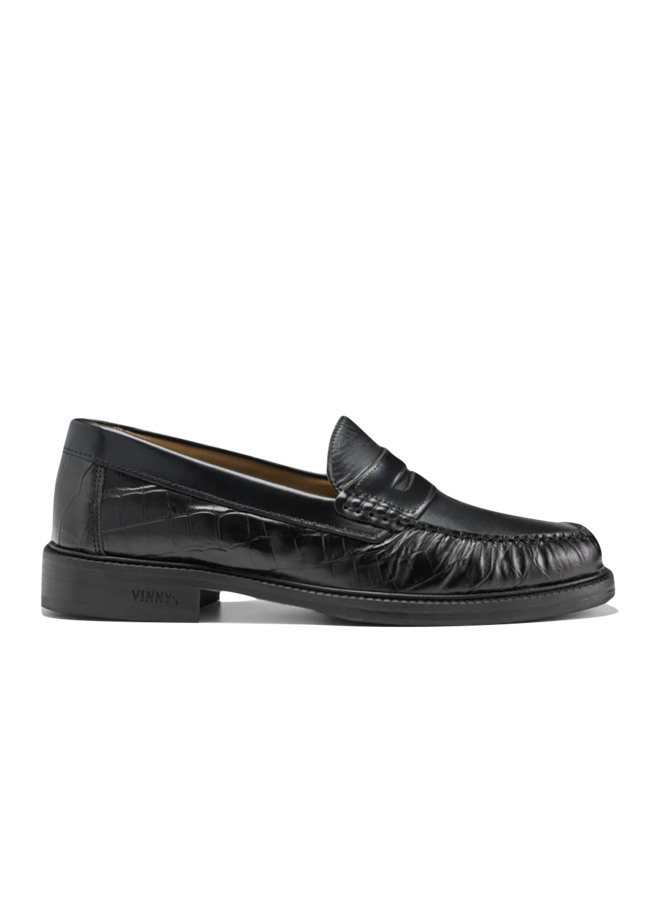 Yardee Mocassin Loafer - Croco / Black Crust