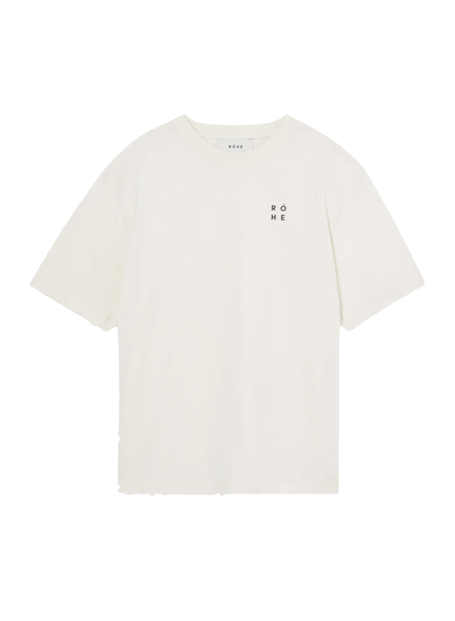 Mercerised Cotton T-Shirt - Off White