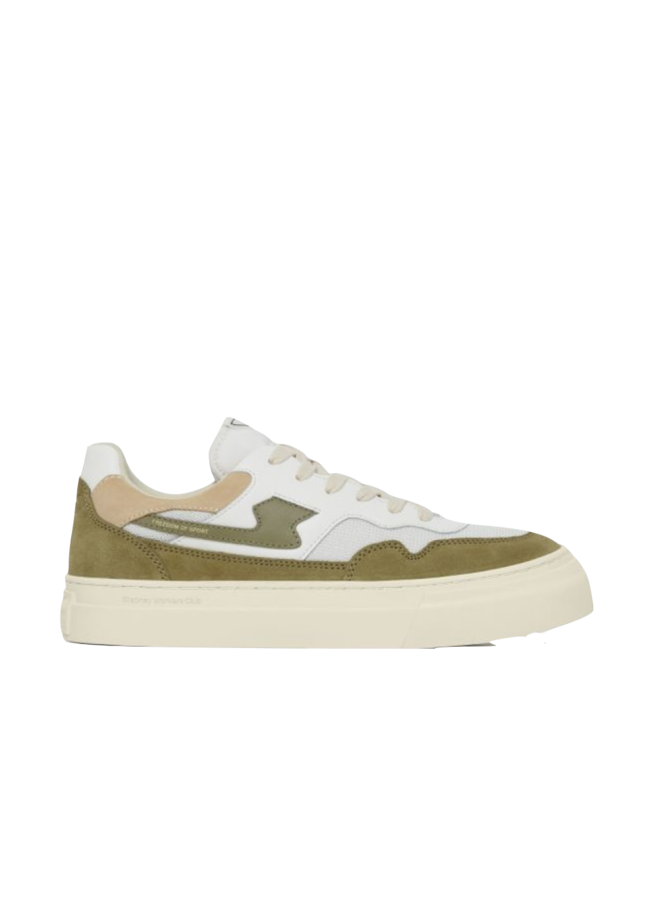 Pearl S-Strike Suede Mix – White / Moss