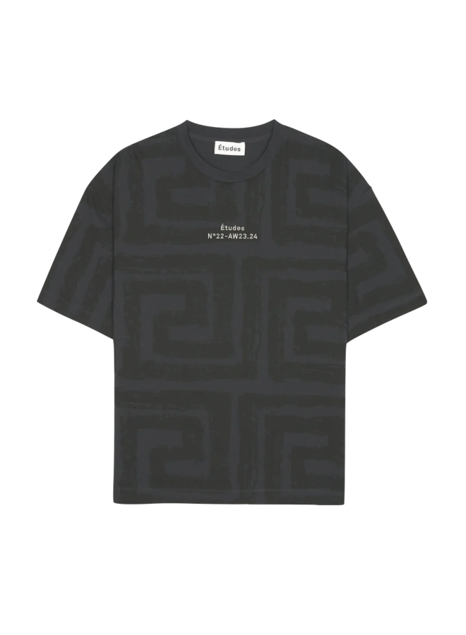 Spirit Allover Maze T-Shirt – Black