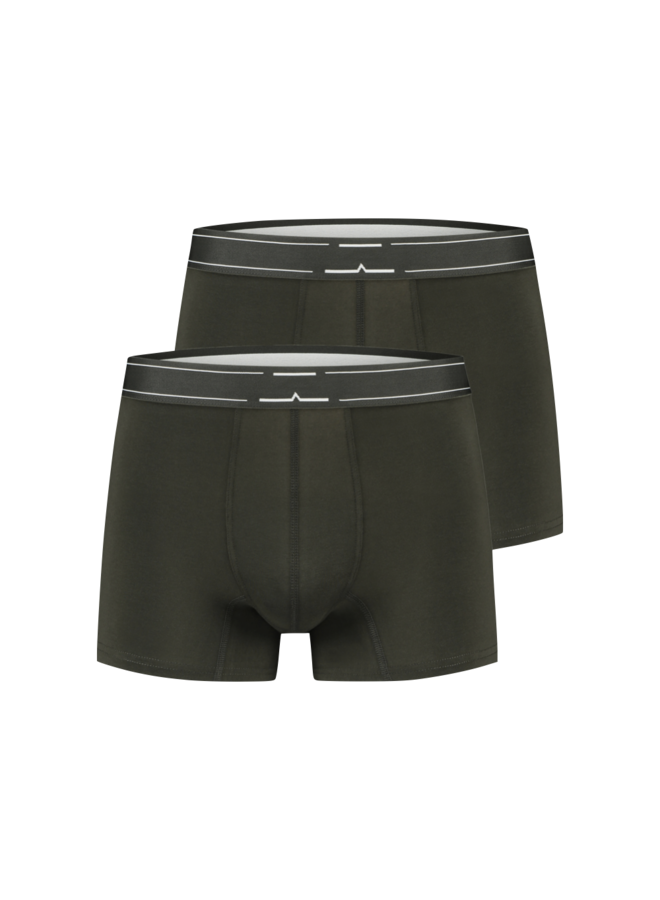 Boxershorts 2-pack – Asphalt Green