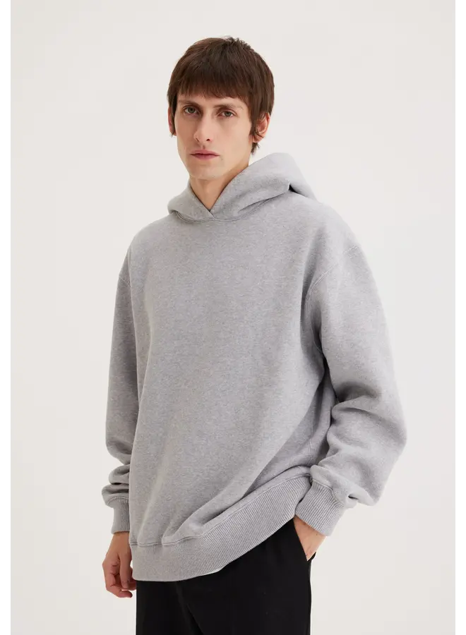 Hooded Sweatshirt - Light Grey Melange
