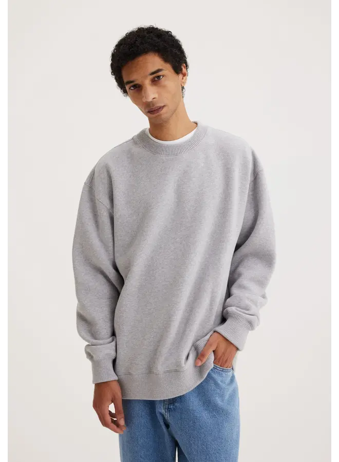 Crewneck Sweatshirt - Light Grey Melange