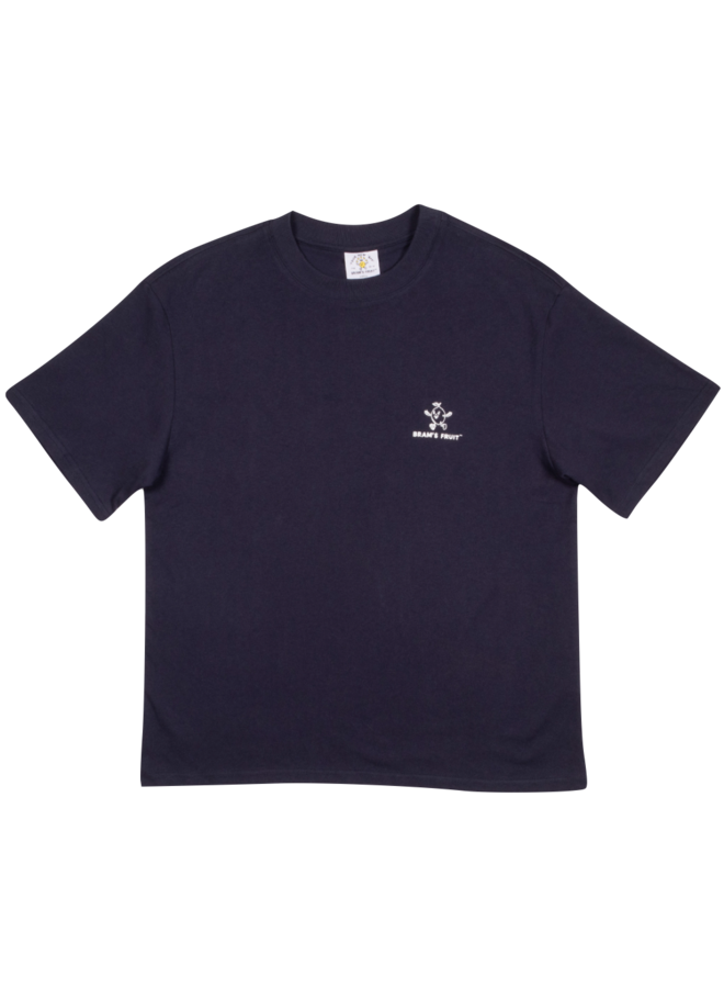 Lemon Outline Logo T-Shirt – Navy