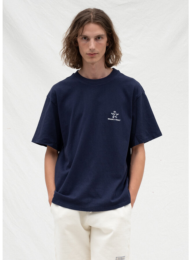 Lemon Outline Logo T-Shirt – Navy