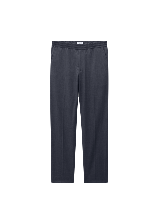 Relaxed Wool Trousers - Dark Grey