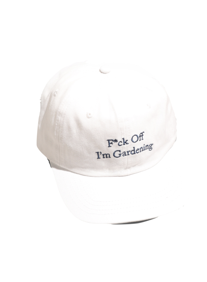 Fuck Off Gardening Cap - White