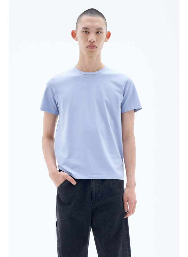 Stretch Cotton Tee - Faded Blue