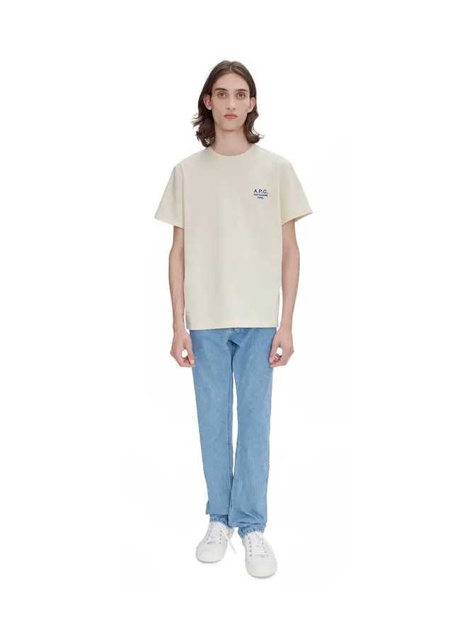 T-Shirt Raymond - Offwhite/Blue