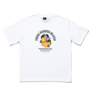 Orange Tee – White