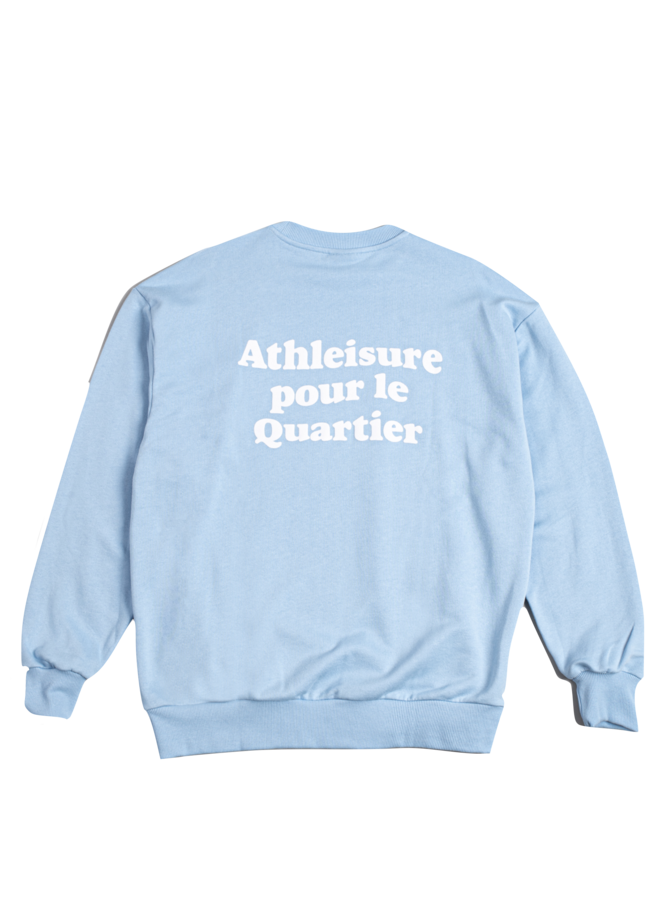 Athleisure Crewneck Sweat – Blue