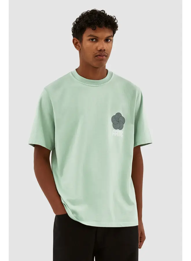 Teo Circle Flower T-shirt - Green