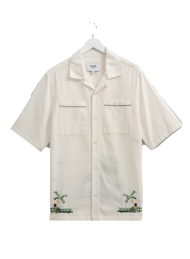 Newton Shirt Paradise Stitch – Ecru