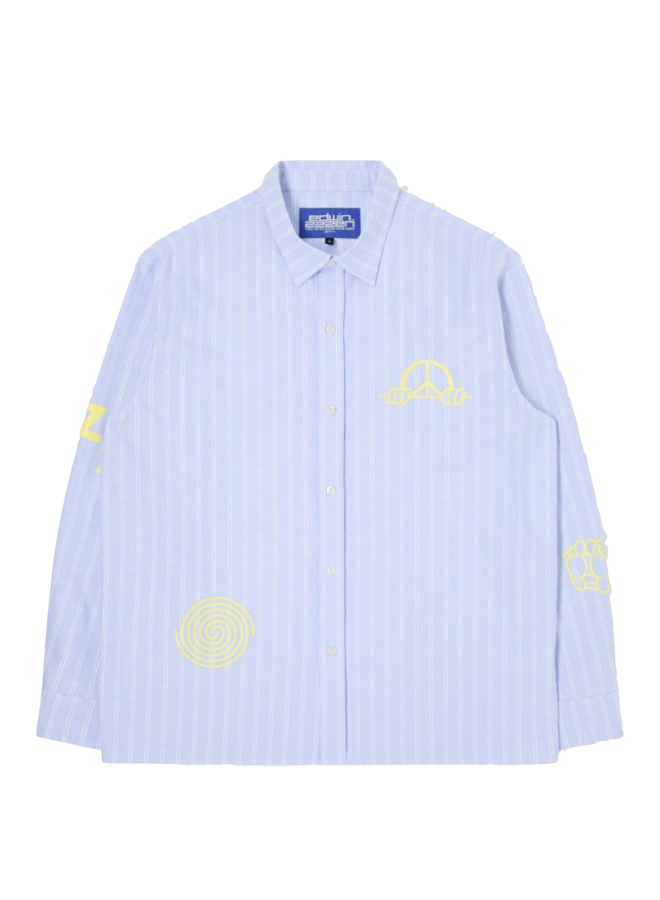 Sebastian Shirt LS - Blue / White