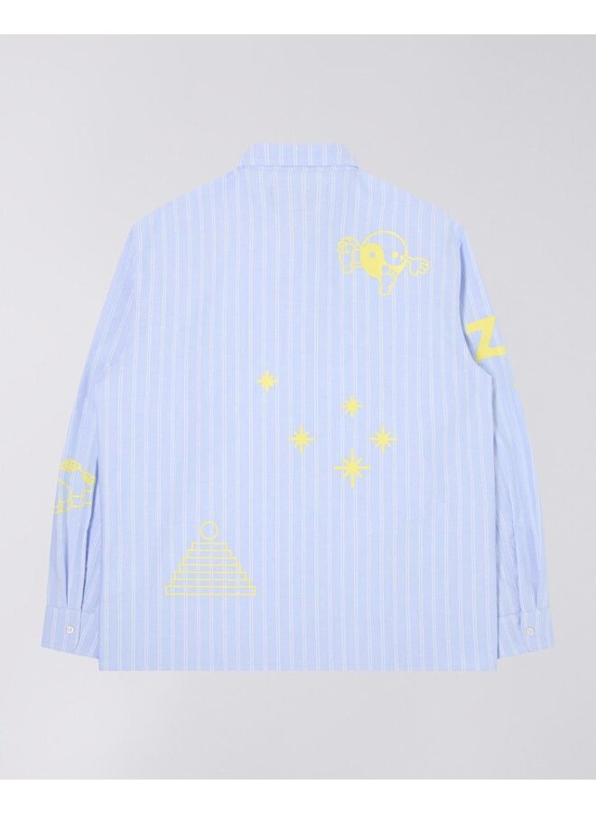 Sebastian Shirt LS - Blue / White