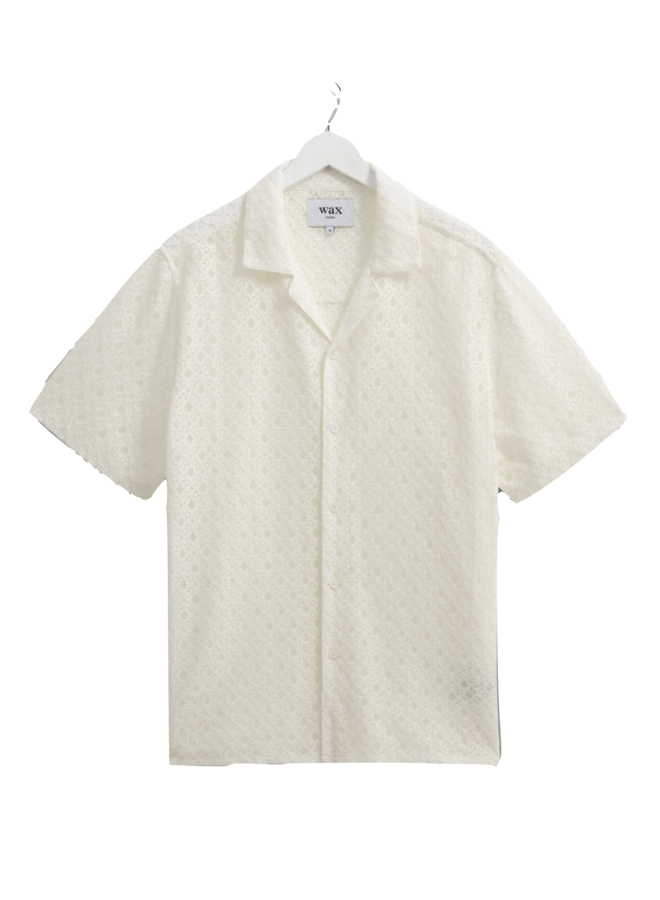 Didcot Shirt Corded Lace – White