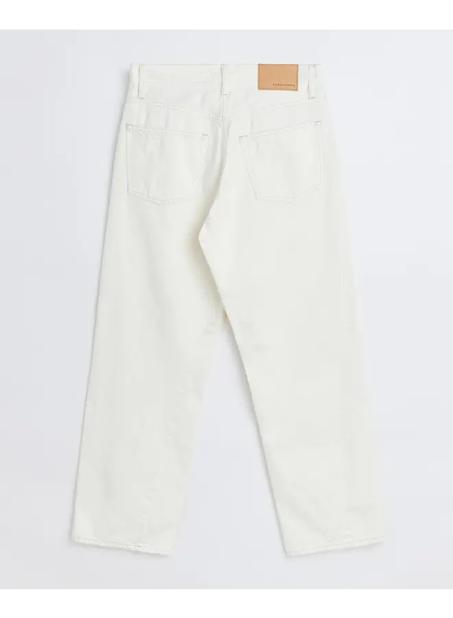 Wide Twist Jeans – Vintage White