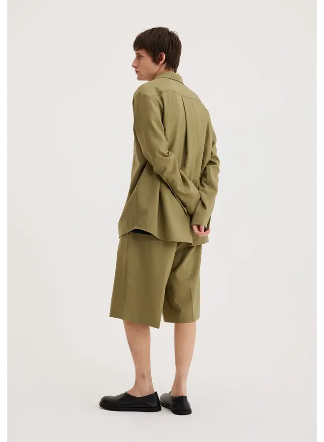 Oversized Wool Overshirt - Sage