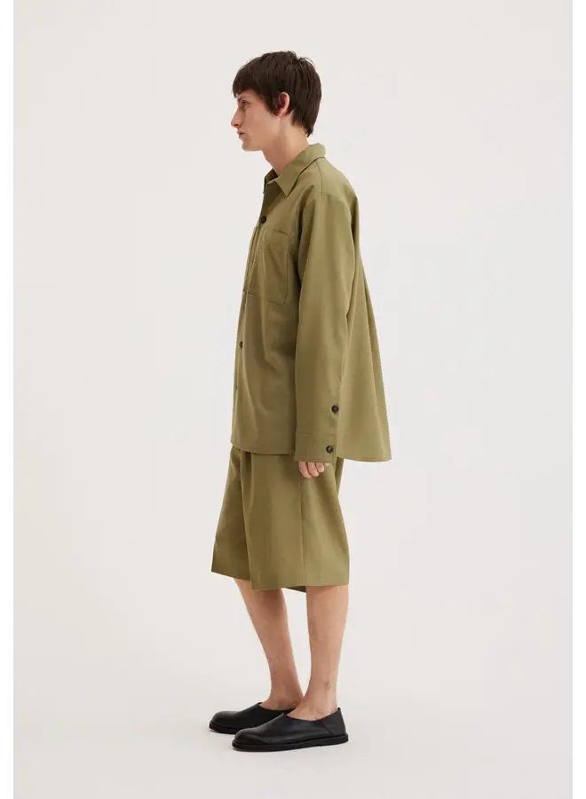 Oversized Wool Overshirt - Sage