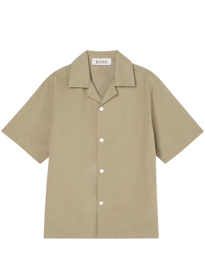 Camp Collar Short Sleeve Shirt - Toffee