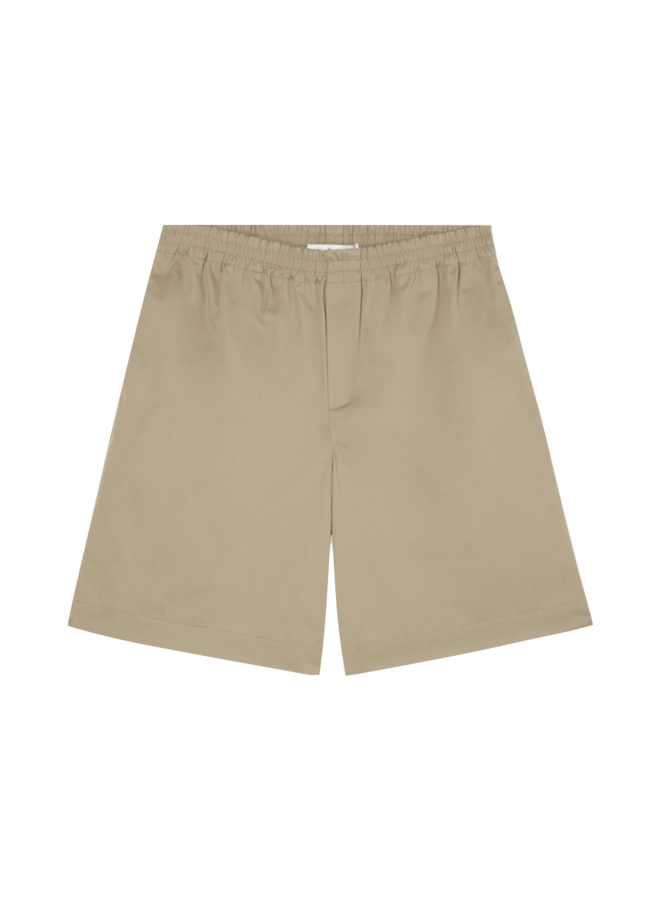 Elastic Waistband Shorts - Toffee