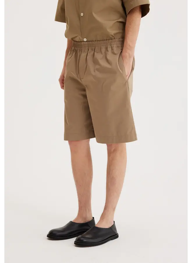 Elastic Waistband Shorts - Toffee