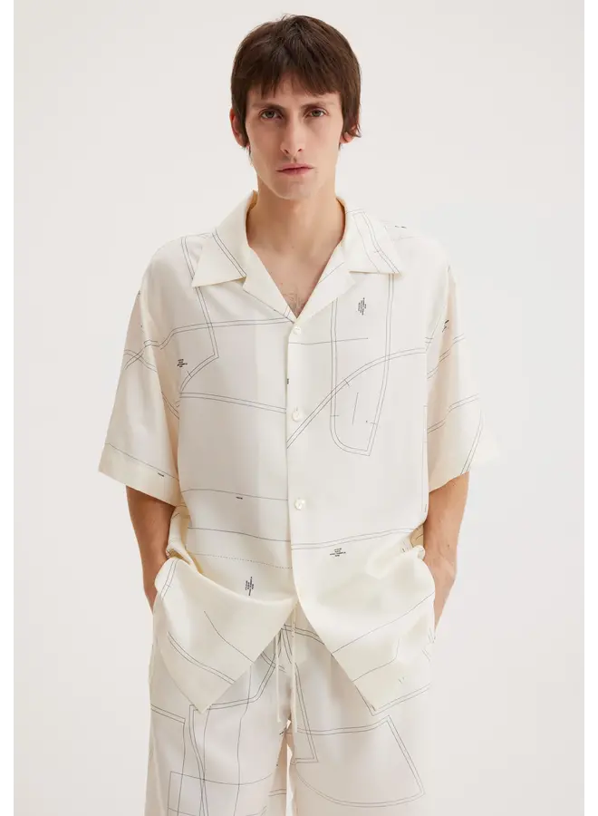 Silk Camp Collar Short Sleeve Shirt - Patternmaking