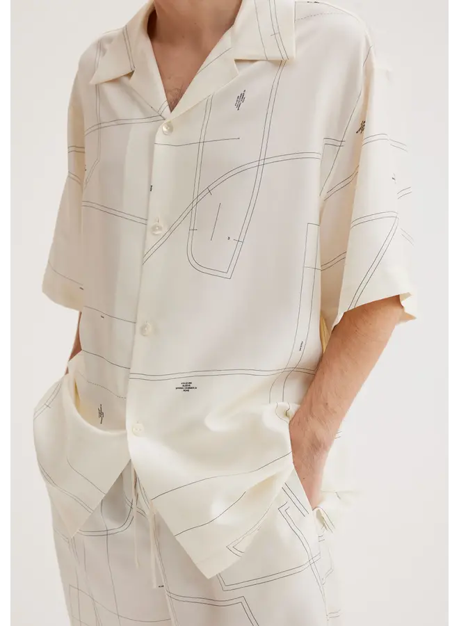 Silk Camp Collar Short Sleeve Shirt - Patternmaking