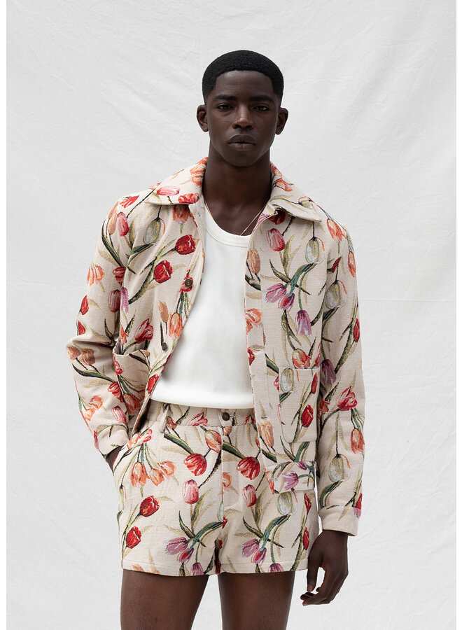 Flower Jacket – Beige