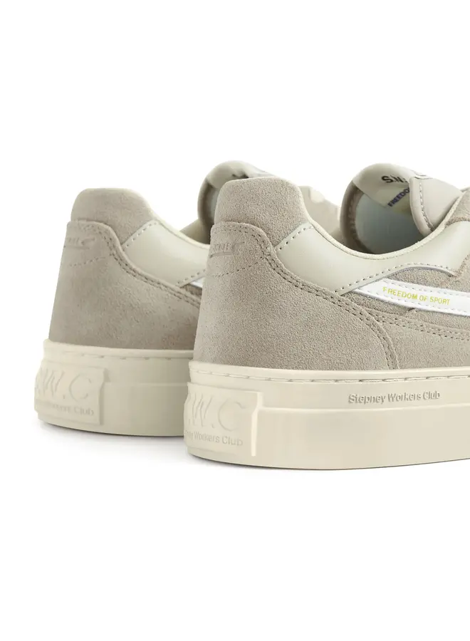 Pearl S-Strike Suede – Light Grey/White