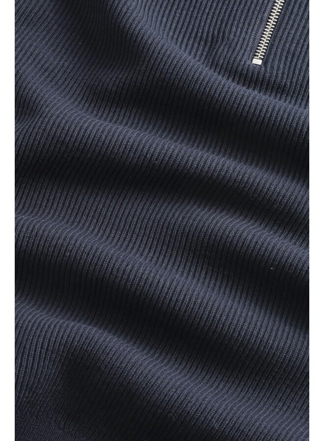 Hansie LS Zip 6600 - Navy Blue