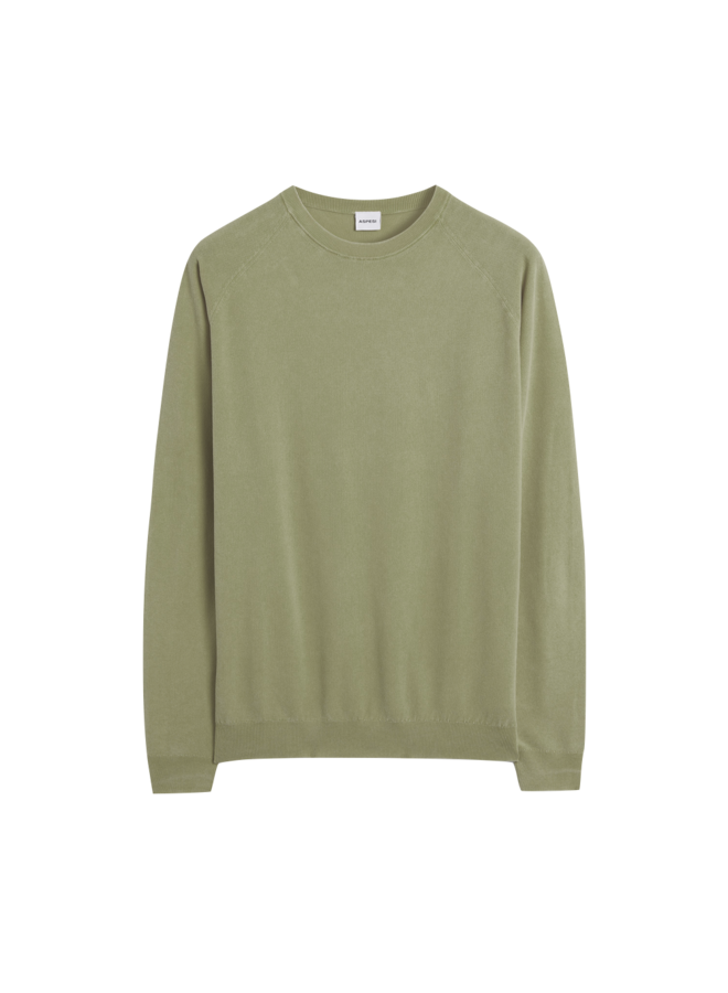 Crew Pique – Sage Green