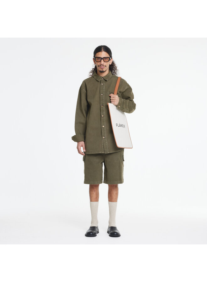 Denim Shirt Army - Army Green